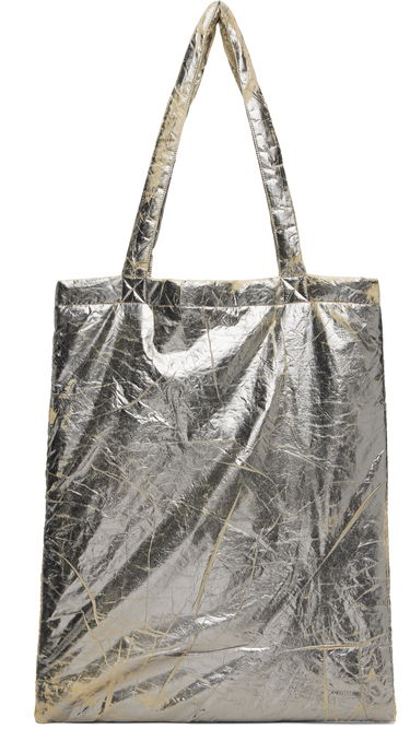 Mulepose Rick Owens DRKSHDW Concordians Crinkled Metallic Nylon Shopper Tote Metalisk | DA02E7431 NPFPA, 0
