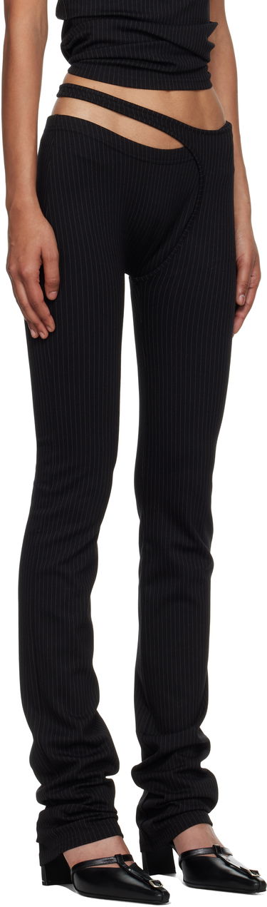 Leggings Ottolinger Ottolinger Ada Pinstripe Leggings Sort | 102-800603-03, 1