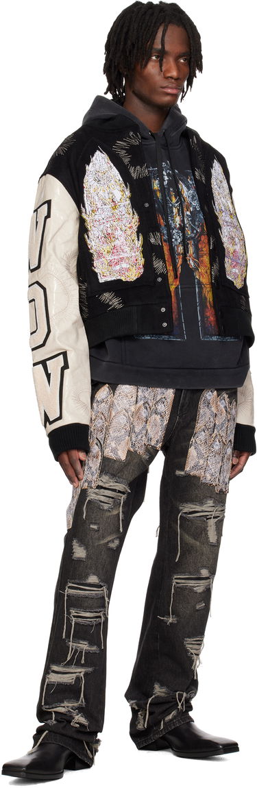 Bomberjakke Who Decides War Who Decides War Namesake Varsity Bomber Jacket Sort | 1130070002SE25, 3