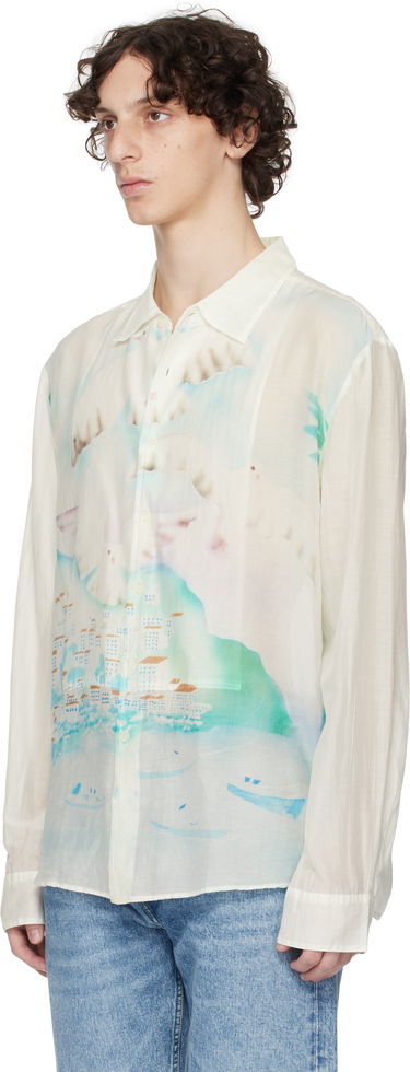 Skjorte OUR LEGACY Our Legacy Adorn Print Shirt Hvid | M2252AS, 3
