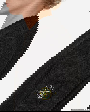 Sweater Stone Island Cotton Mock Crewneck Sort | 7715530A6 V0029, 5