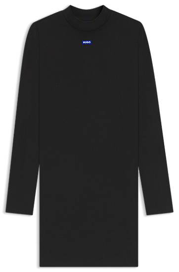 Kjole BOSS Stretch Cotton Bodycon Dress Sort | 50545016