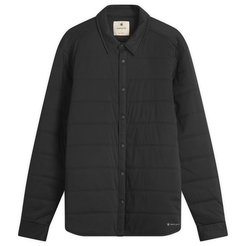 Skjorte Snow Peak Flexible Insulated Shirt Sort | SW-25AU003-BLK
