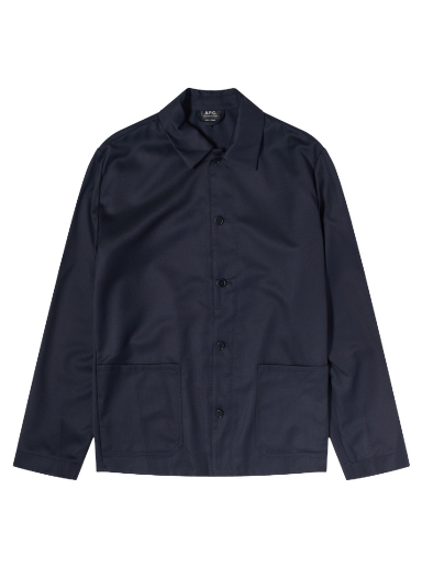 Jakke A.P.C. Kerlouan Wool Work Jacket Mørkeblå | WOAPO-H03053-IAK