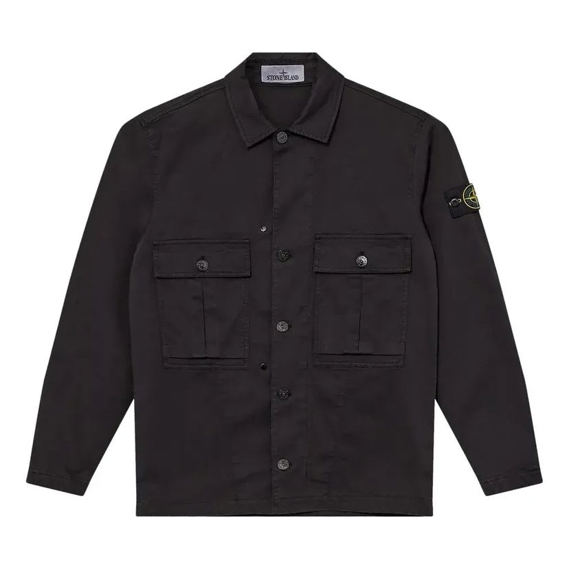 Skjorte Stone Island Stone Island Men's Overshirt Sort | 791510414-V0029