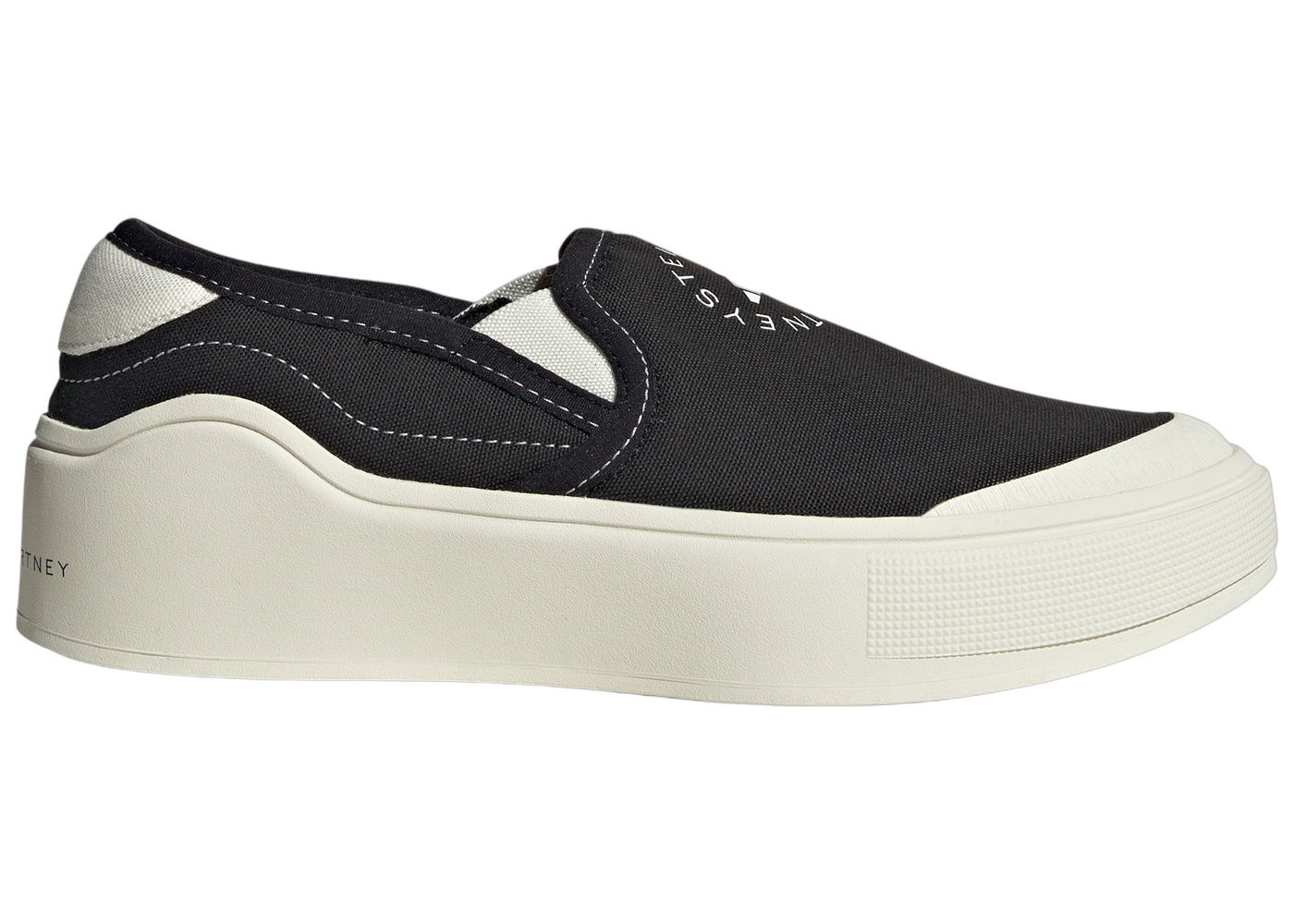 Sneakers og sko adidas Performance adidas Court By Stella Mccartney Core Black Off White Cloud White Sort | HP2772, 0