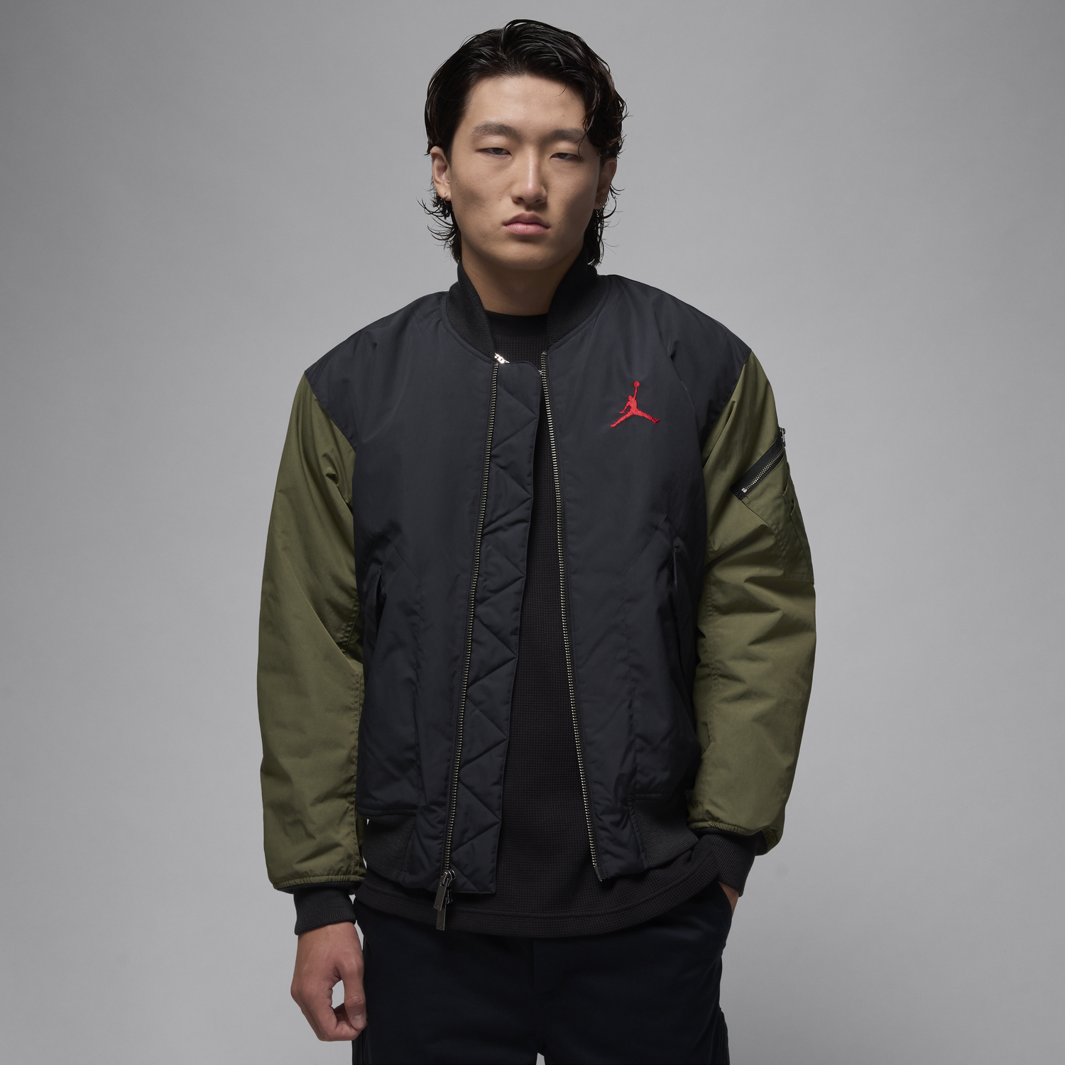 Bomberjakke Jordan Renegade Bomber Jacket Grøn | HQ2664-045, 0