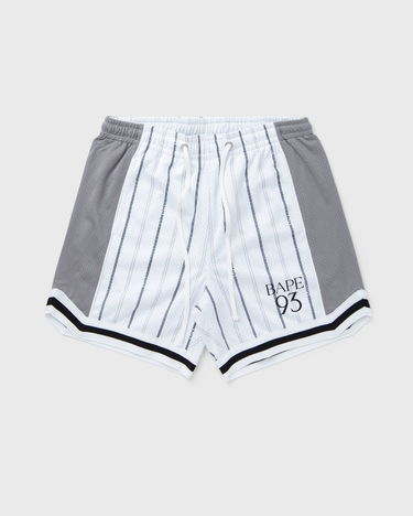 Shorts BAPE Reversible Relaxed Fit Mesh Shorts Hvid | 001SPL301325MWH, 1