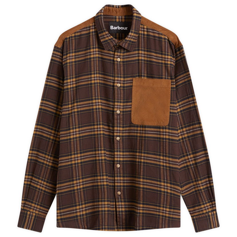 Skjorte Barbour Heritage Checked Shirt Large Brun | MSH5508BR71