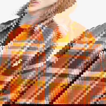 Skjorte BAPE Checked Overshirt Orange | 001SHK801004M-ORG, 5