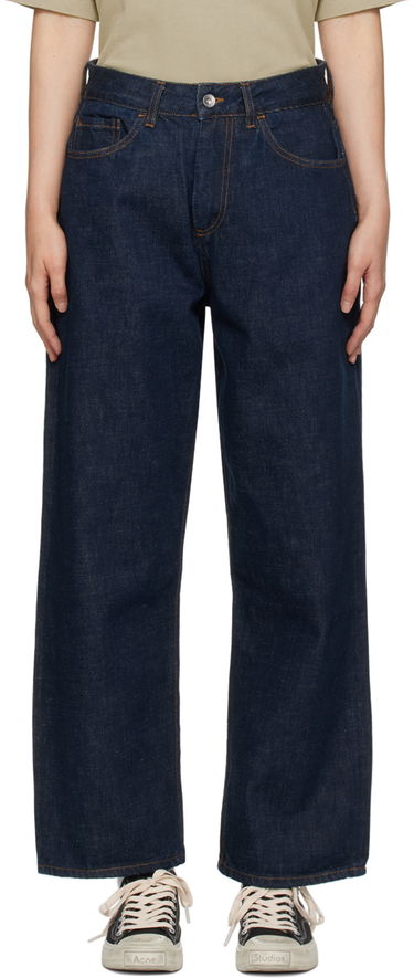Jeans YMC Indigo Straight Leg Jeans Mørkeblå | Q4AZH, 0