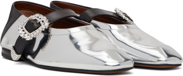 Kjole Wales Bonner Wales Bonner Glide Ballerina Flats Metalisk | WBW43010B, 3