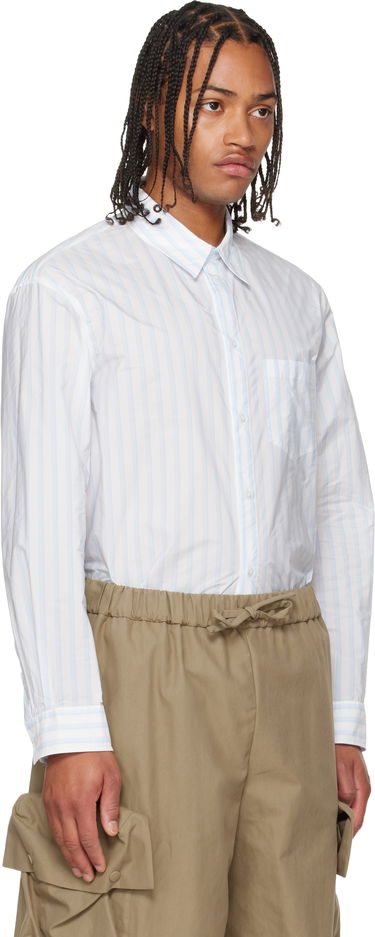 Skjorte Simone Rocha Simone Rocha Easy Striped Shirt Hvid | 5394D 1222, 1