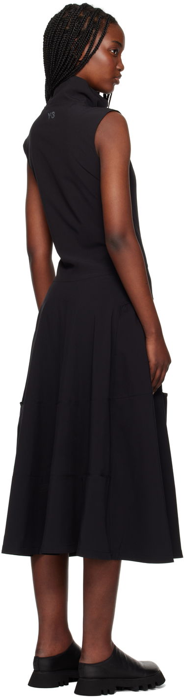 Kjole Y-3 Y-3 Half-Zip Midi Dress Sort | JI7087, 2