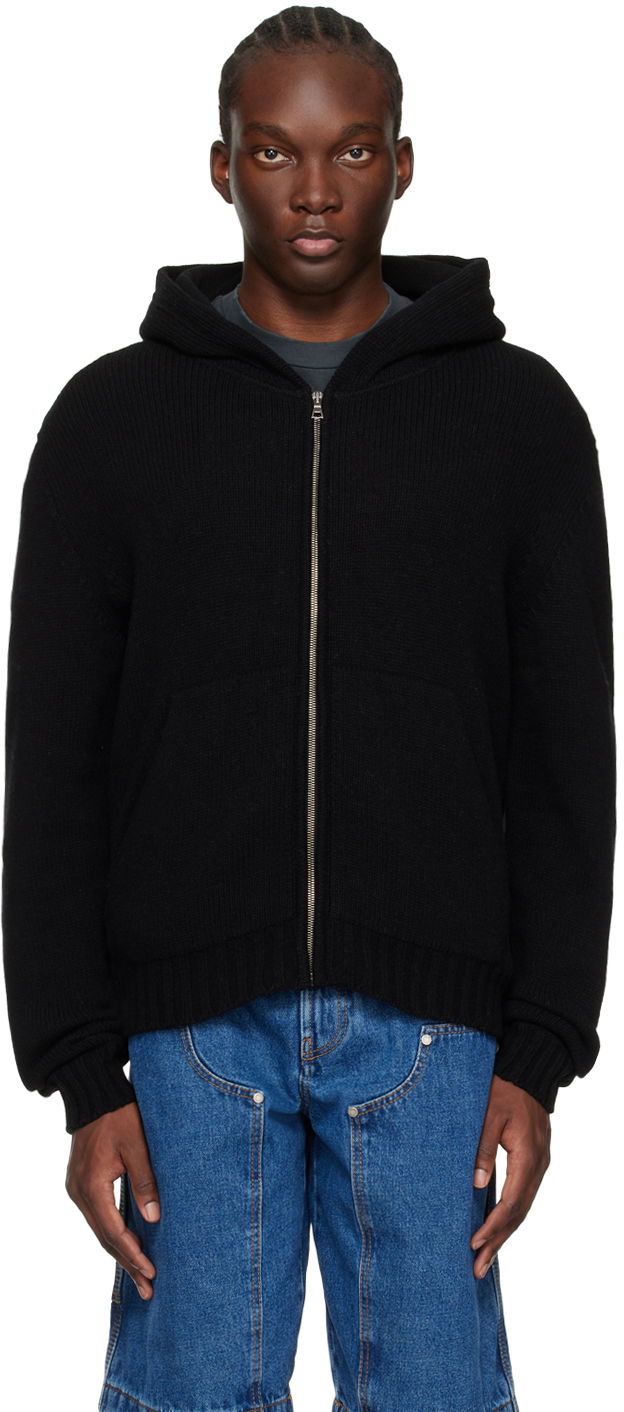 Sweatshirt Palm Angels Embroidered Hoodie Sort | PMHU009C99KNI0011001, 0