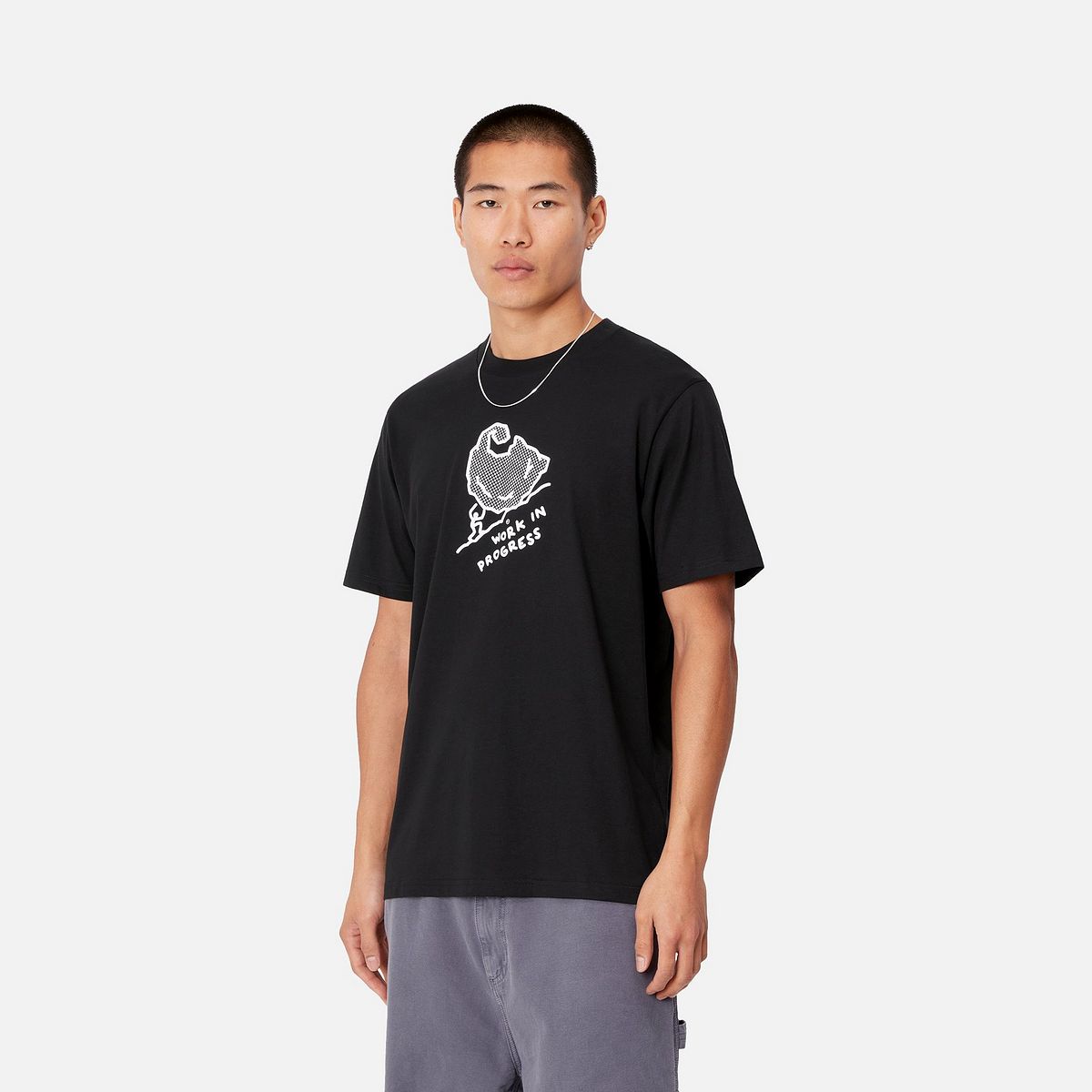 T-shirt Carhartt WIP Move On Up Graphic Print T-Shirt Sort | I033988_9, 0