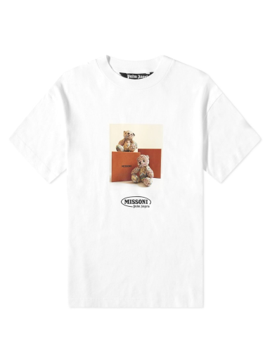T-shirt Palm Angels x Missoni Bear Tee Hvid | PMAA001F21JER0310110