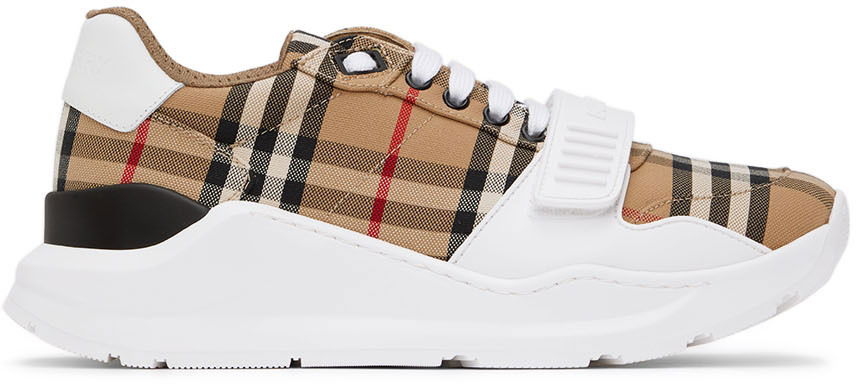 Sneakers og sko Burberry Regis Sneakers 'White & Beige' Beige | 8048577, 0