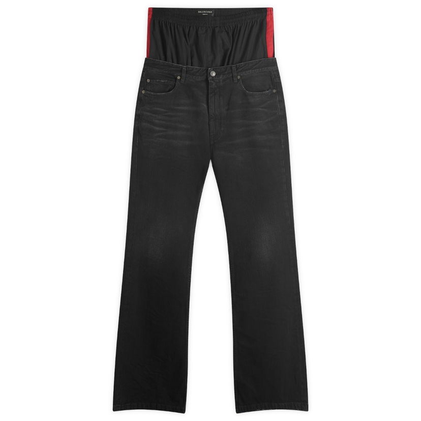 Jeans Balenciaga Balenciaga Layered Denim Jeans, Size Large Sort | 814224-TRW58-6412
