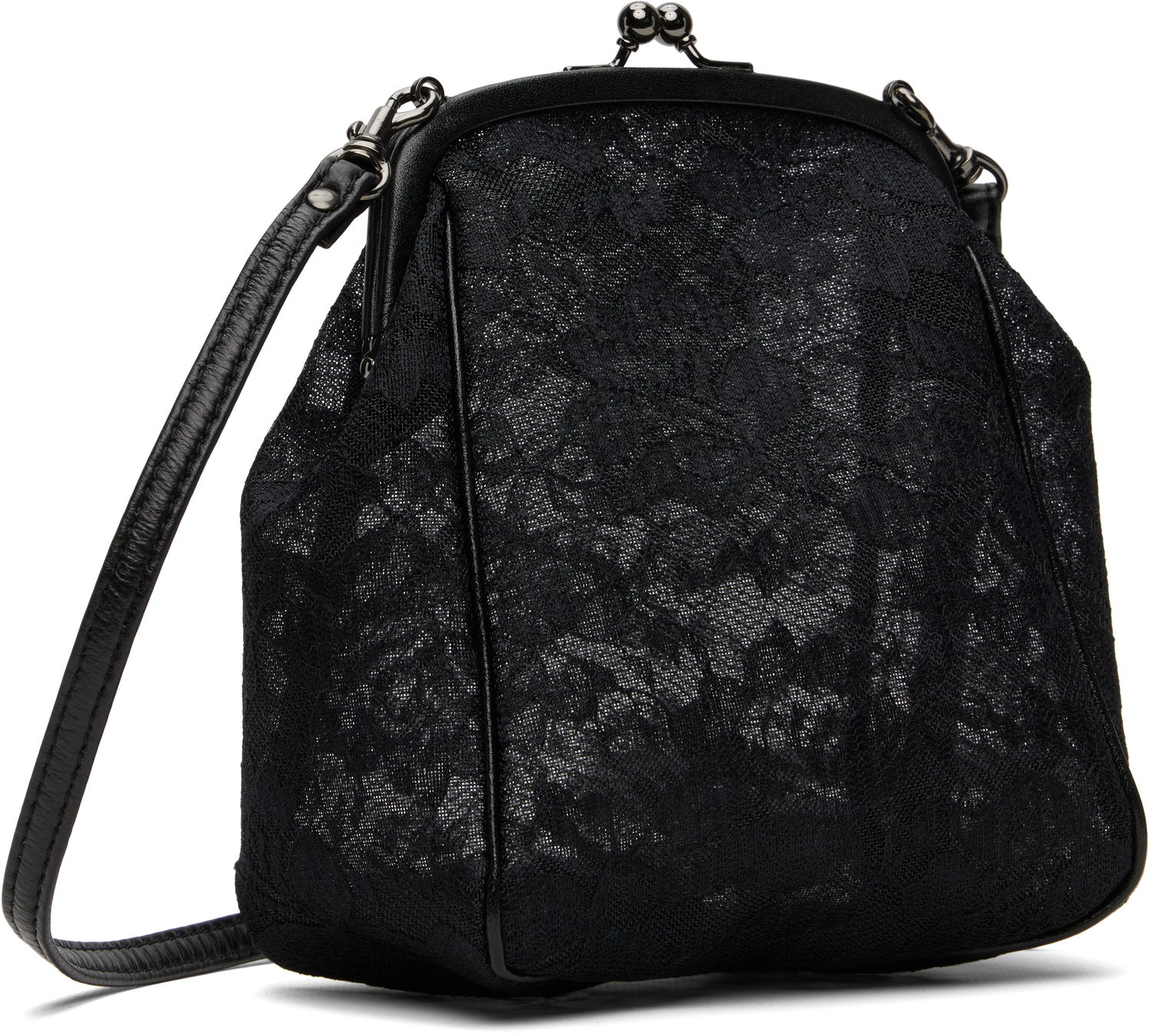 Håndtaske Yohji Yamamoto Yohji Yamamoto Clasp Pouch Bag Sort | DP-A11-902, 1