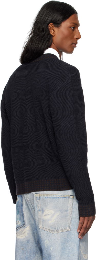 Sweater Dime Dime Wave Knit Cardigan Mørkeblå | DIME2SP253NVY, 2