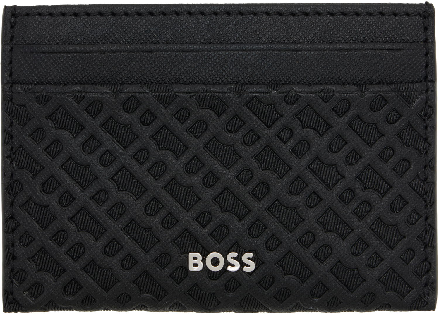 Tegnebog BOSS Embossed-Logo Card Holder Sort | 50548817, 0