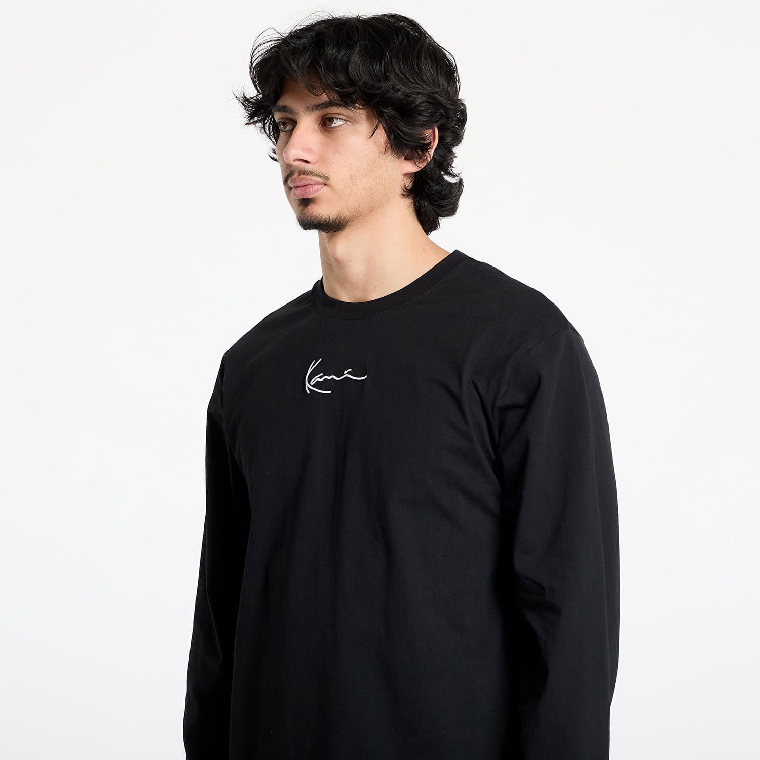 T-shirt Karl Kani Karl Kani Small Signature Long Sleeve T-Shirt Sort | 6024463, 1