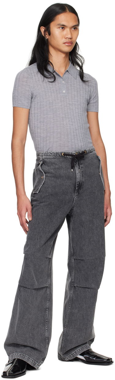 Polo skjorte Dion Lee Dion Lee Button Polo Grå | C7257PS24, 3