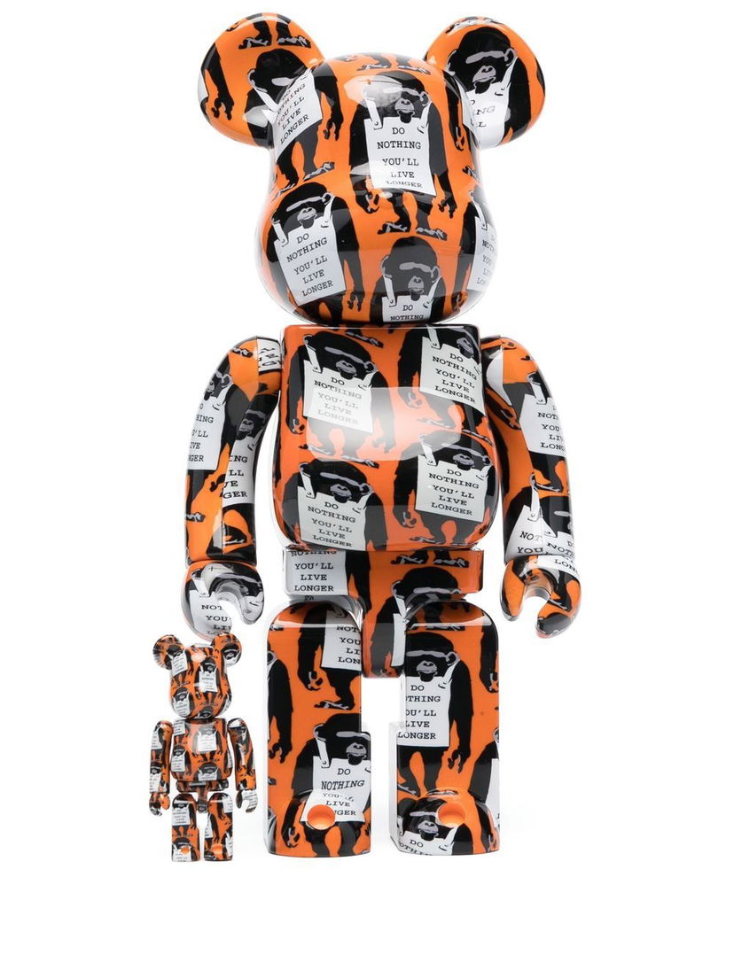 Collectible Medicom Toy Brandalism Bearbrick toy set - Orange Flerfarvet | BXMDCBBMS40010018787253