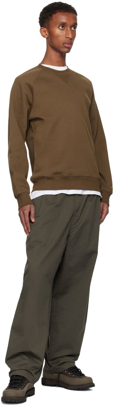 Bukser Carhartt WIP Merrick Relaxed Fit Cotton-Twill Trousers Grøn | I033759, 3