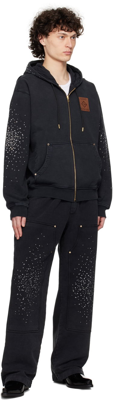 Joggingbukser Casablanca Casablanca 'La Prémonition' Crystal Embellished Lounge Pants Sort | U-MS25-JTR-245-01, 3