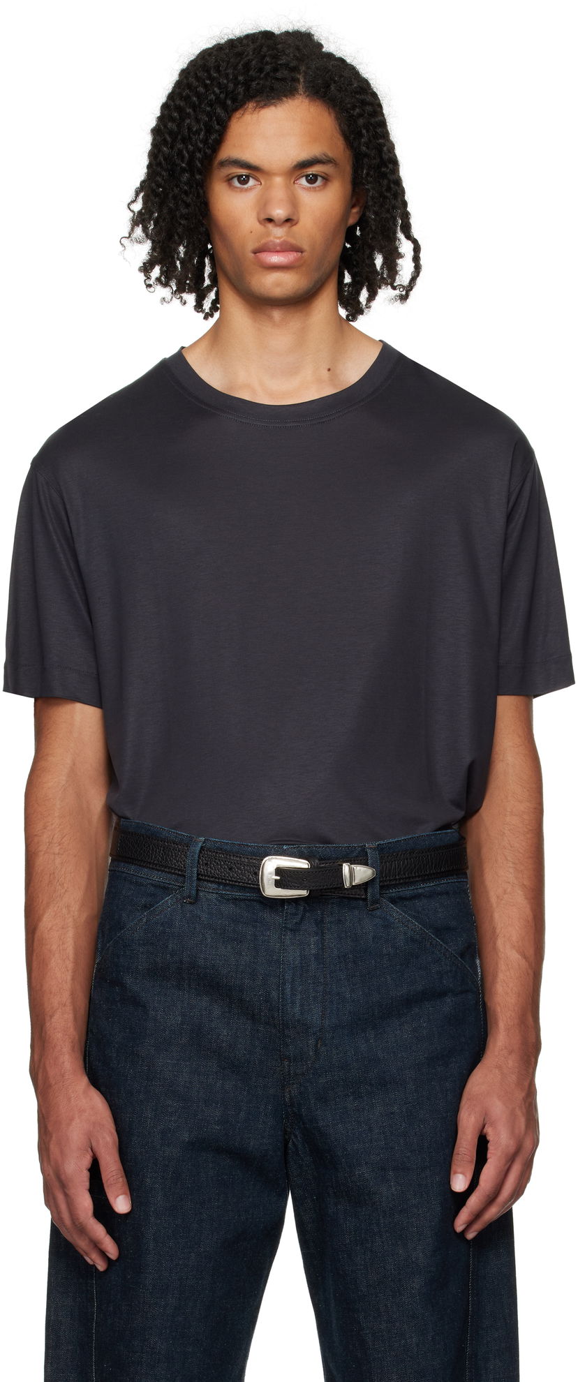 T-shirt LEMAIRE Lemaire Short Sleeve T-Shirt Grå | TO1295 LJ1026