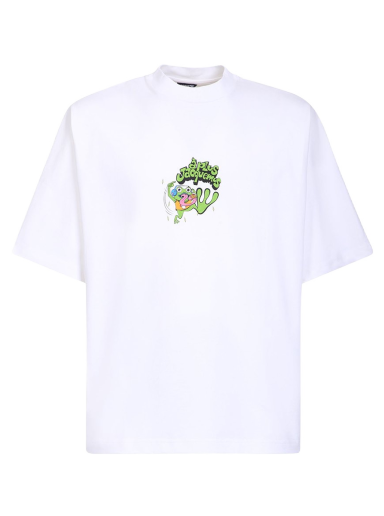 T-shirt Jacquemus Le T-Shirt Grenouille Frog Hvid | 226JS068-2099-1CE