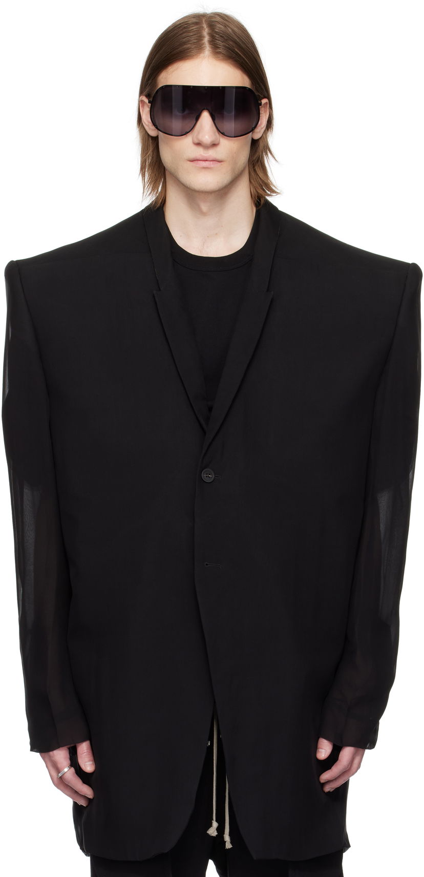 Jakke Rick Owens Rick Owens Tatlin Blazer Sort | RR01E5752 S