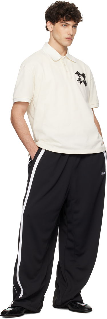 Polo skjorte AMIRI AMIRI Embroidered MA Quad Polo Hvid | AMJYPO1011, 3
