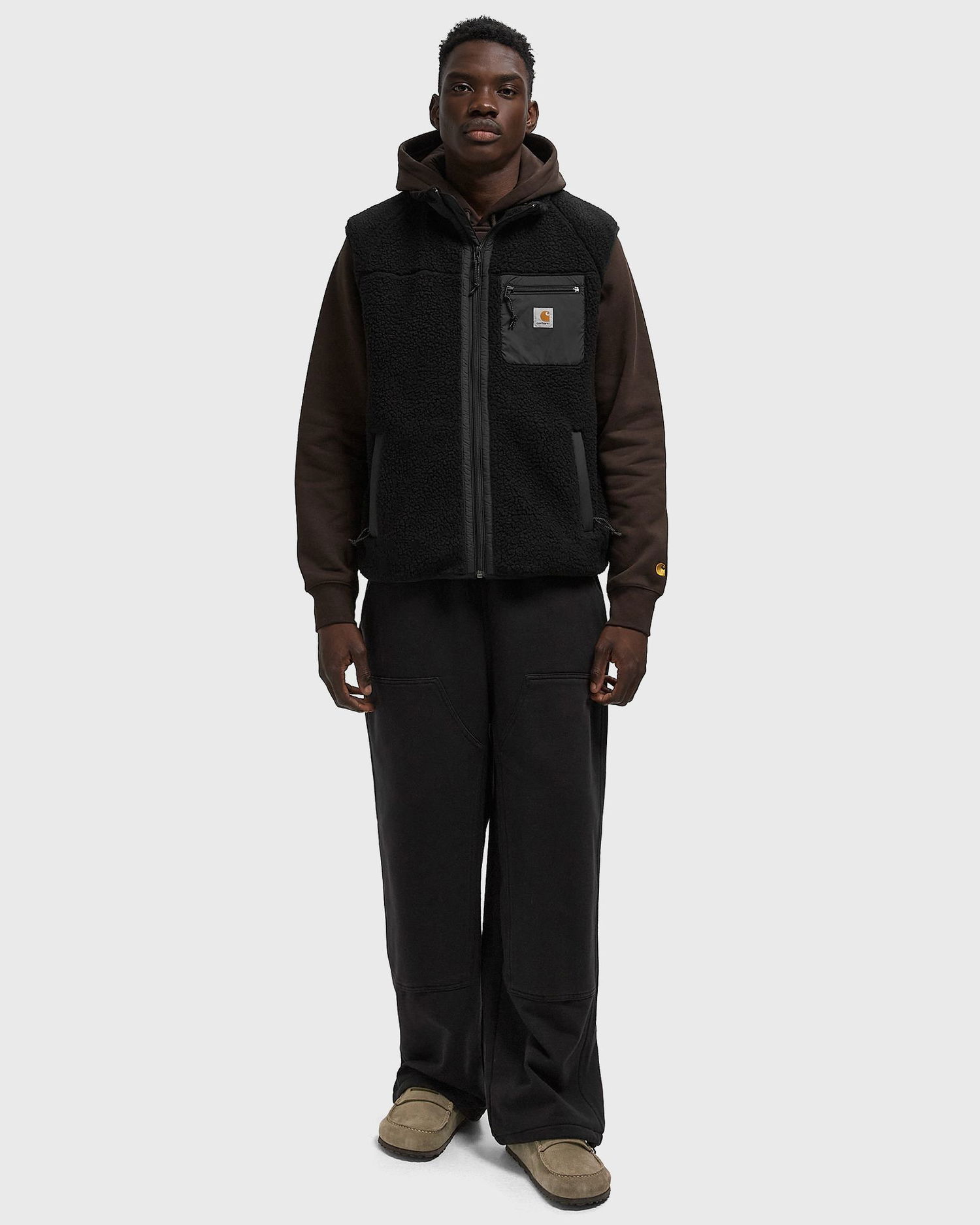 Vest Carhartt WIP Prentis Full-Zip Fleece Vest Liner with Chest Pocket Sort | I035698-00E.XX, 1