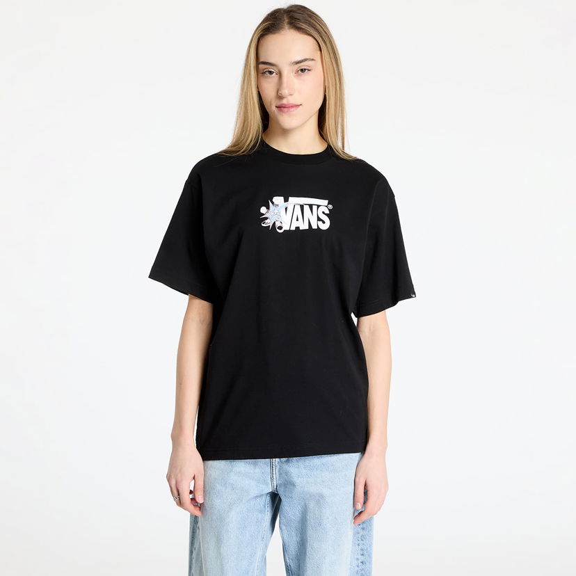 T-shirt Vans Vans Vsuper Short Sleeve T-Shirt Sort | VN000M5DBLK1