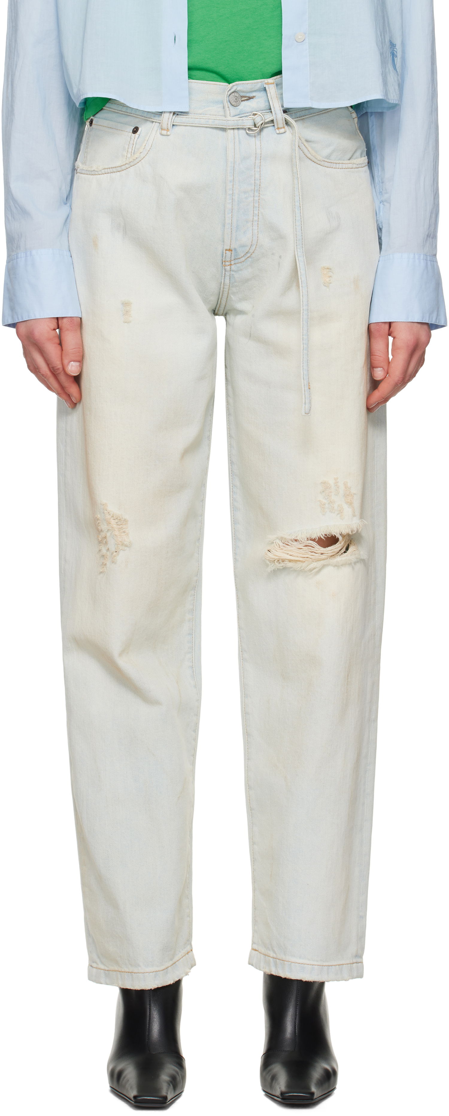 Jeans Acne Studios Acne Studios Loose Fit 1991F Jeans Blå | C00075-, 0