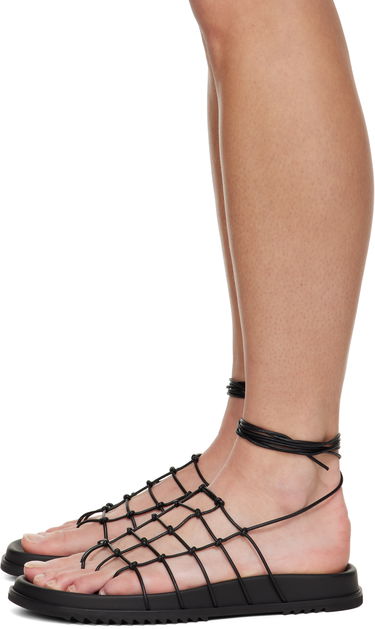 Kjole Rick Owens Rick Owens Hollywood Web Granola Sandals Sort | RP01E7800 LLP, 2
