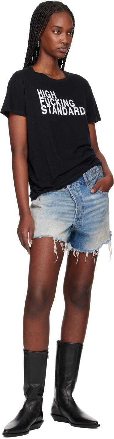 Crop top R13 R13 High F Standards T-Shirt Sort | R13WK001-K117A, 3