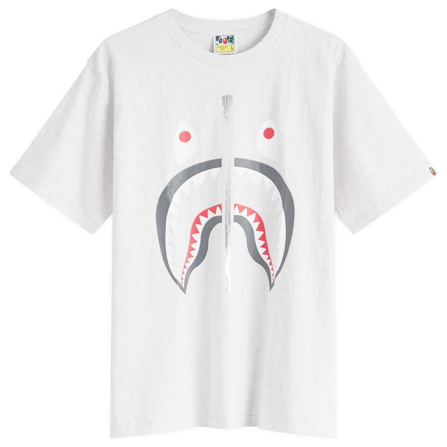 T-shirt BAPE Classic Shark Graphic T-Shirt Hvid | 001TEK801003M-GRA, 1