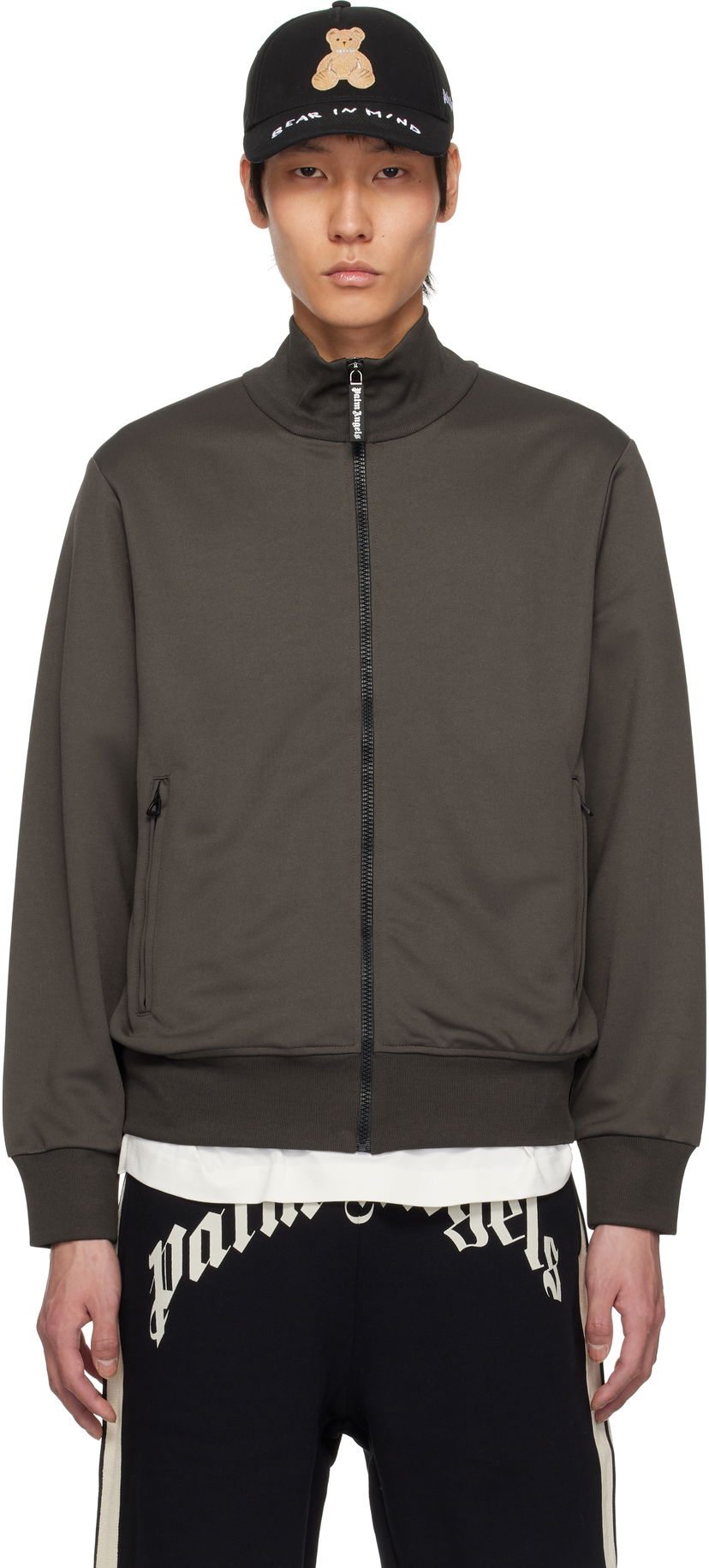 Sweatshirt Palm Angels Palm Angels Track Jacket Grå | PMBD089S25FAB0011303