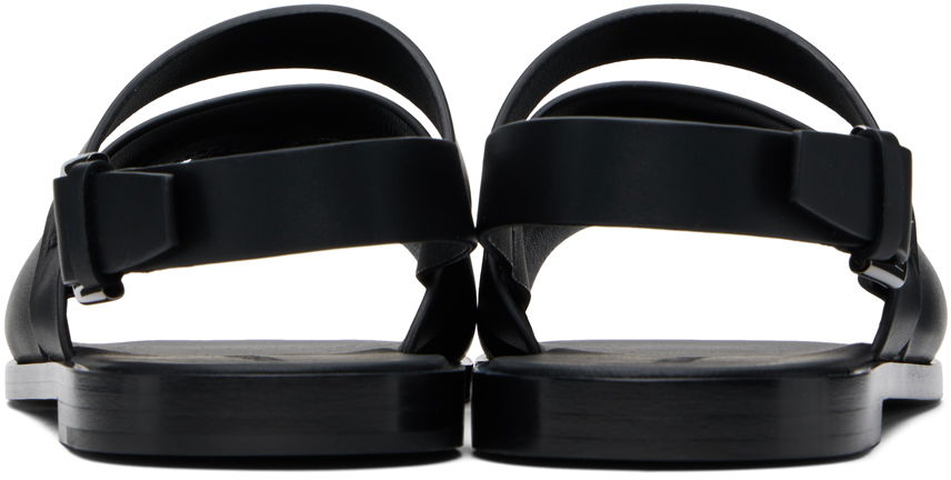 Sneakers og sko Dolce & Gabbana Dolce&Gabbana Calfskin Sandals Sort | A80433AO602, 1