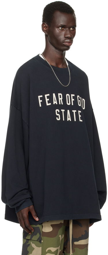Sweater Fear of God Long Sleeve Crewneck T-Shirt Sort | 125BT242010F, 1