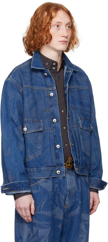 Jakke Vivienne Westwood Vivienne Westwood Marlene Denim Jacket Blå | 2801000E-W014L-, 1