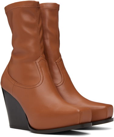 Sneakers og sko Stella McCartney Stella McCartney Cowboy Ankle Boots Brun | 810134W1IL0, 3