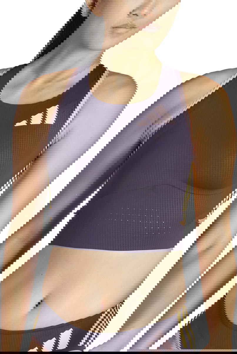 Tanktop adidas Performance Adizero crop Grå | in1185, 0