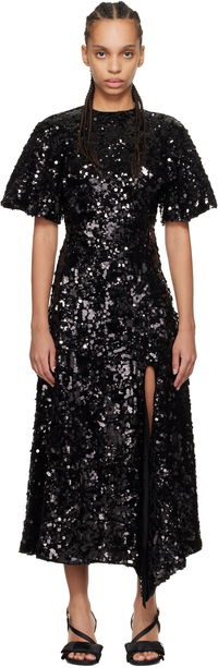 GANNI Velvet Sequin Maxi Dress