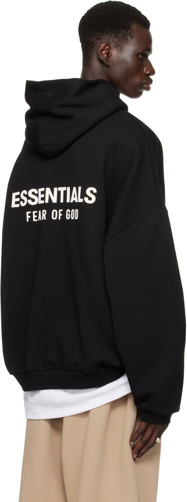 Sweatshirt Fear of God Fear of God ESSENTIALS Fleece Hoodie Sort | 192HO246250F, 2