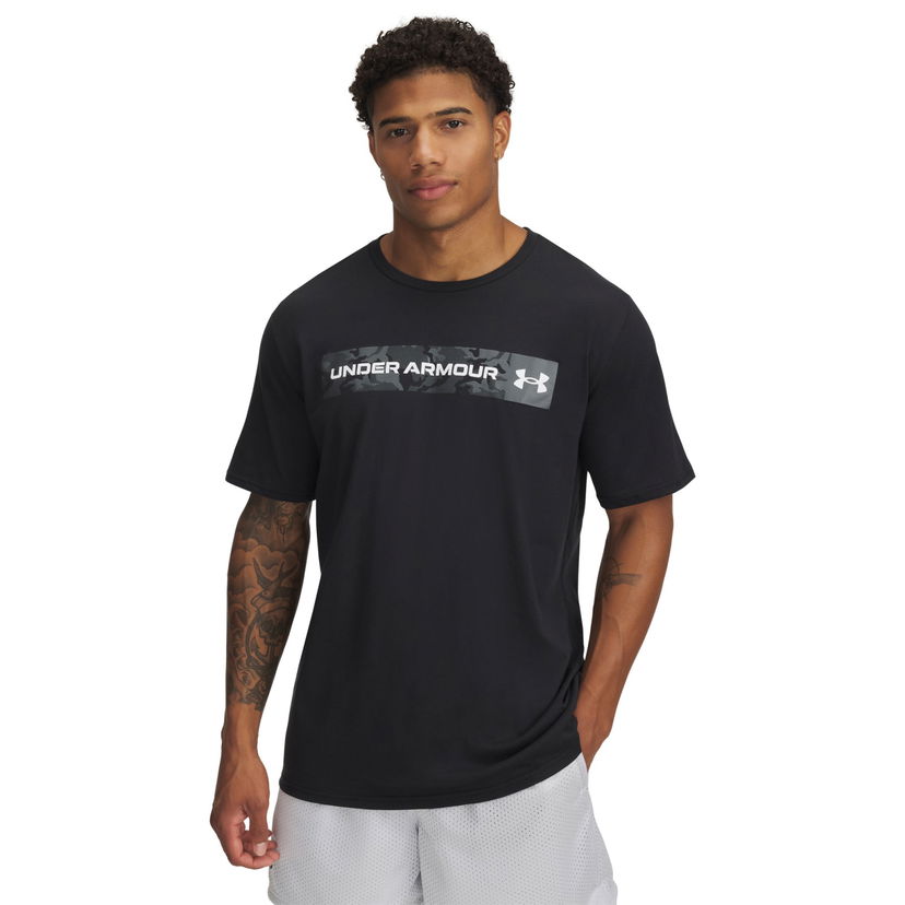 T-shirt Under Armour Camo Chest Stripe Short Sleeve T-Shirt Sort | 1376830-002